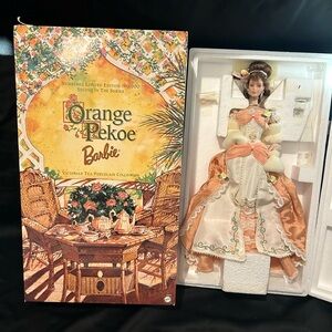 Barbie Victorian Tea Doll in Peach and Cream
